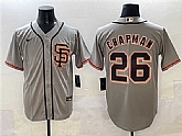 Men's San Francisco Giants #26 Matt Chapman Gray Cool Base Stitched Jersey (2),baseball caps,new era cap wholesale,wholesale hats